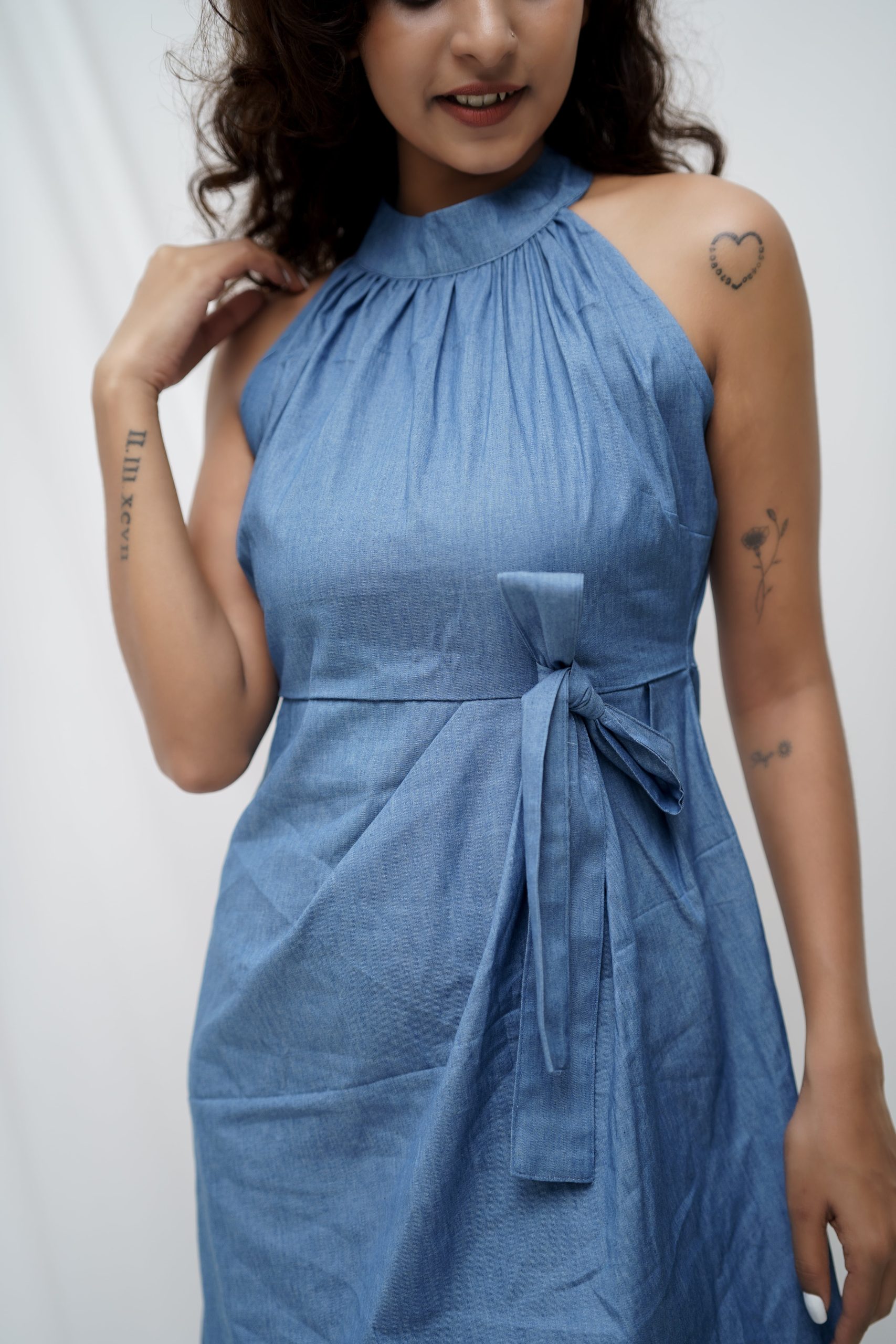 Halter Neck Short Dress - Image 3
