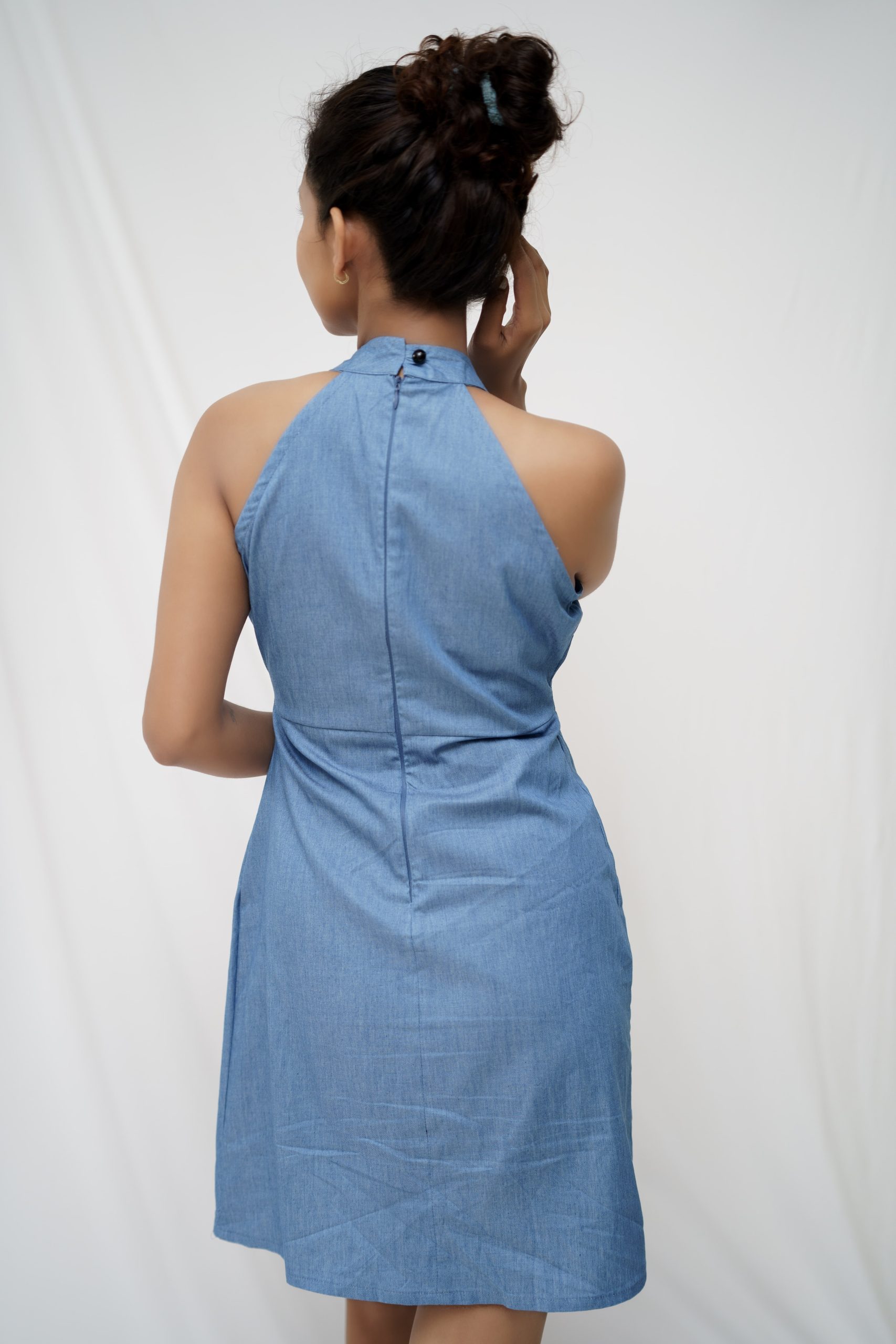 Halter Neck Short Dress - Image 4