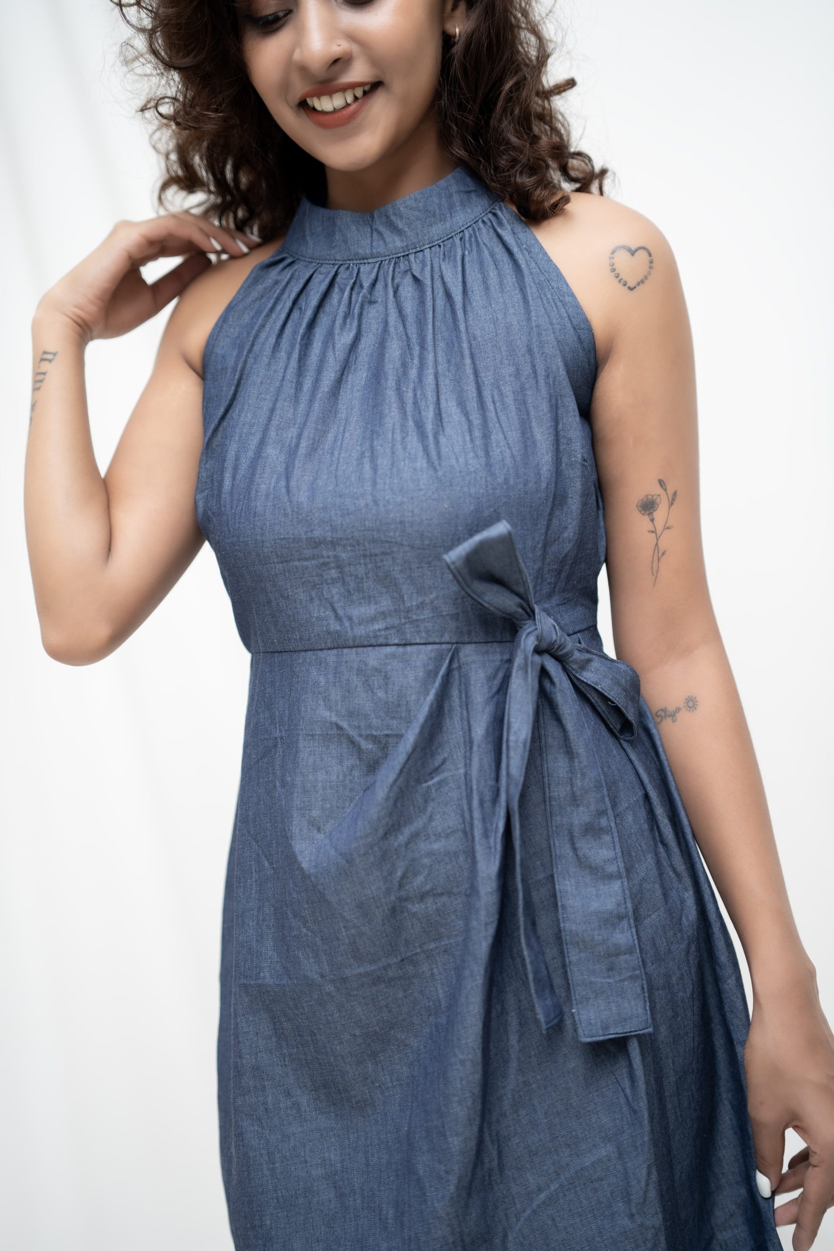 Halter Neck Short Dress - Image 7